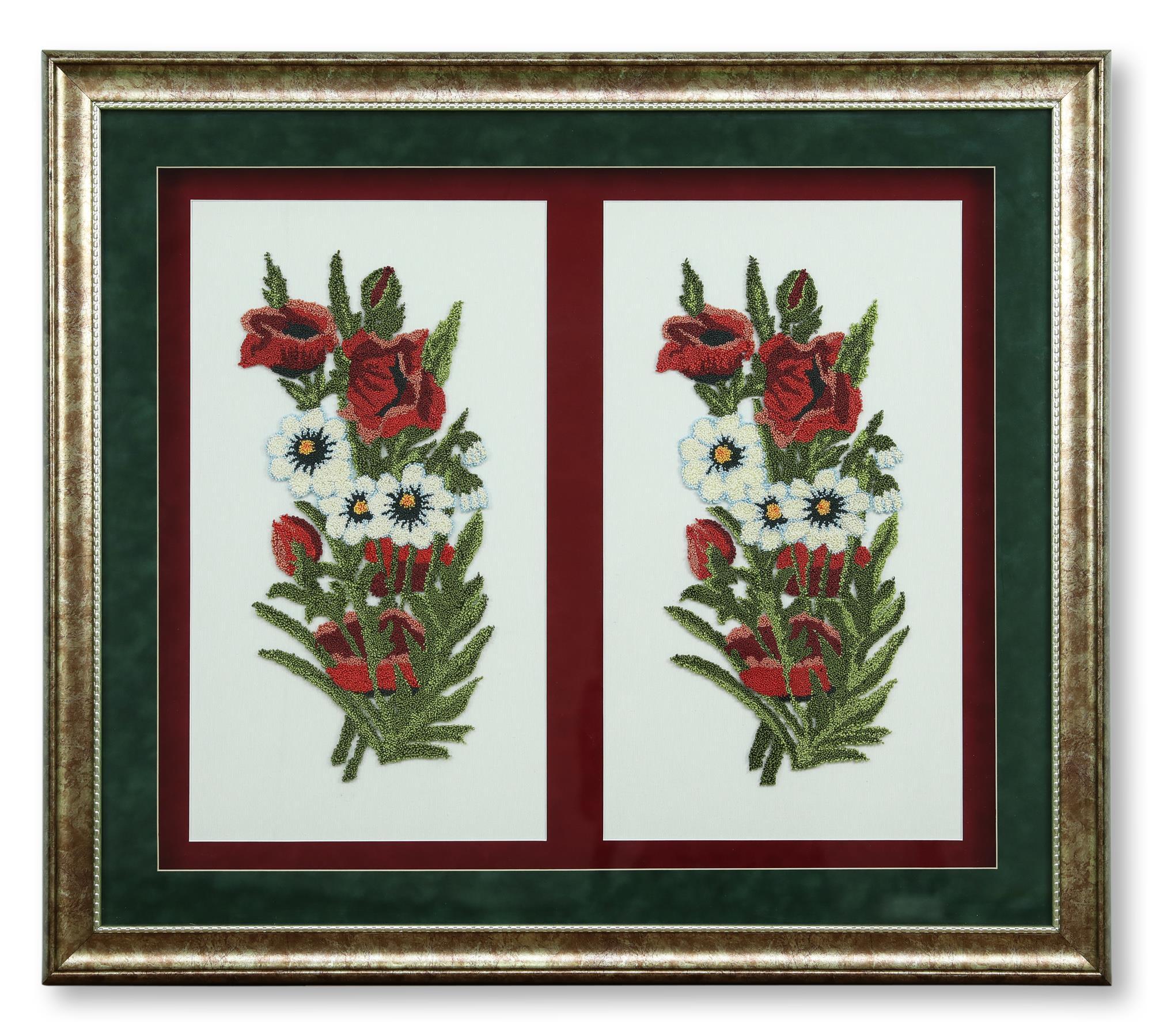 e38 EL İŞÇİLİĞİ PUNCH NAKIŞI TABLO 82 * 93 cm - 522