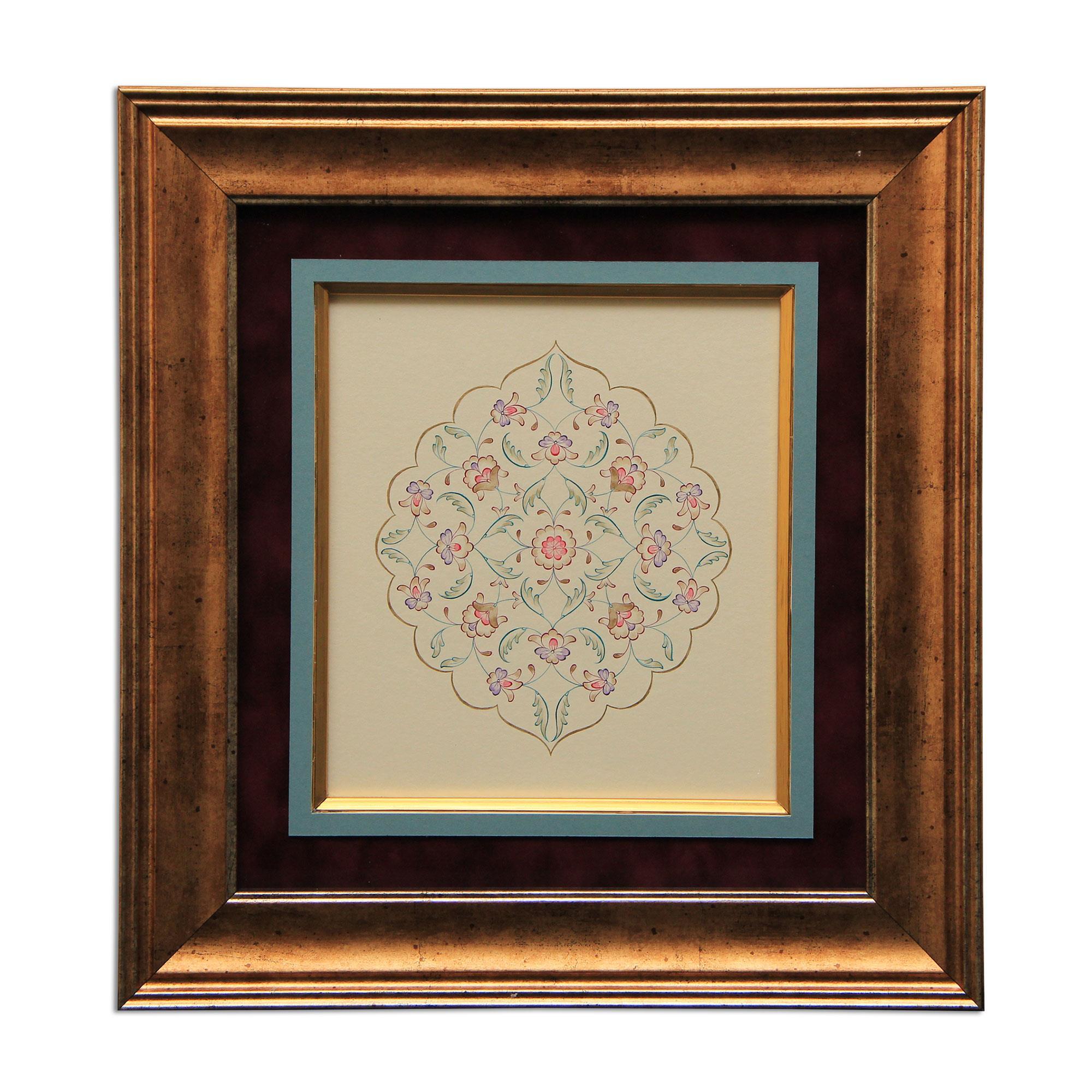 e38 EL İŞÇİLİĞİ RENKLİ HALKAR TABLO 41 * 39 cm - 2719