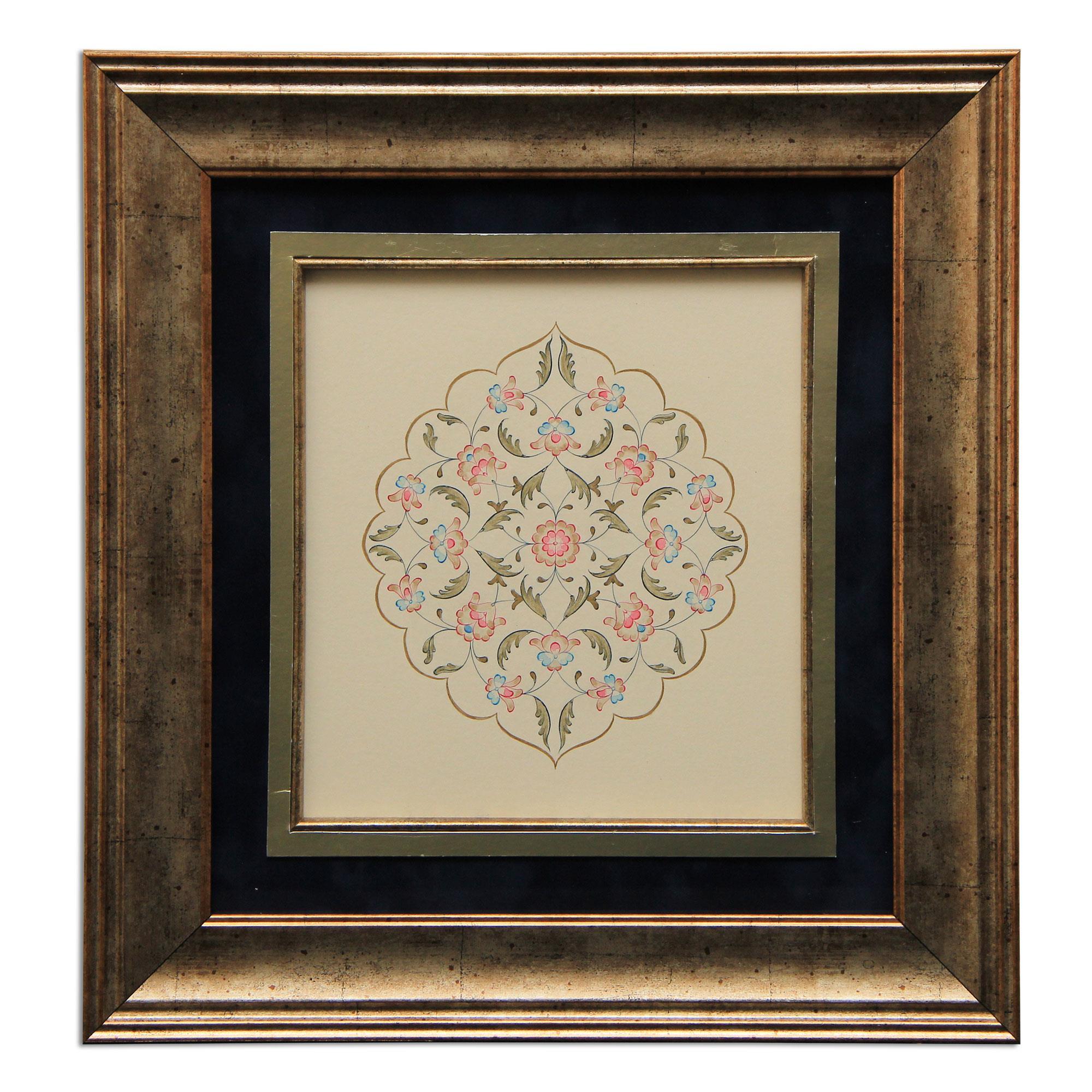 e38 EL İŞÇİLİĞİ RENKLİ HALKAR TABLO 41 * 39 cm - 2722