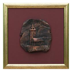 e38 EL İŞÇİLİĞİ RÖLYEF SAAT KULESİ 29*29 cm - 4635 - e38