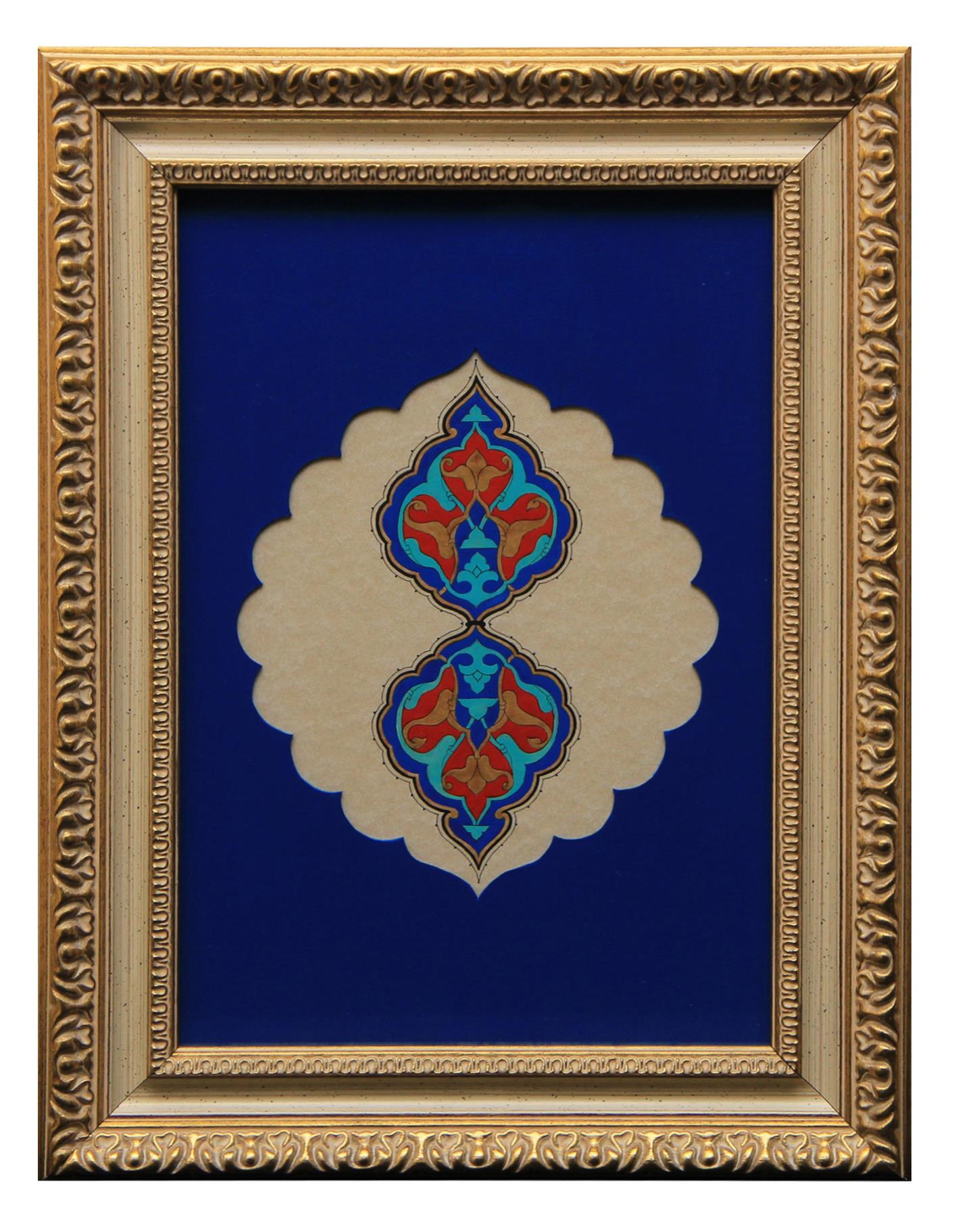 e38 EL İŞÇİLİĞİ RUMİLİ MADALYON TABLO 39 * 29 cm - 1701