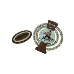 e38 KAYSERİ ATATÜRK HEYKELİ TAKVİMLİ MASA SAATİ 25x20 cm- 6012 - 4