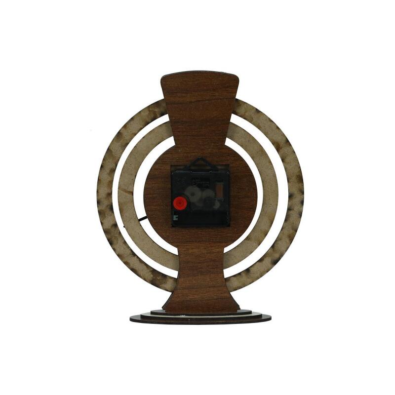 e38 KAYSERİ TEMALI AHŞAP TAKVİMLİ MASA SAATİ 25x20 cm- 6011. - 3