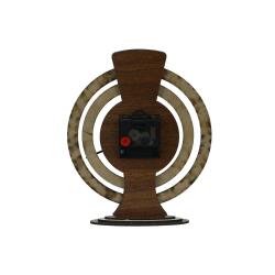 e38 KAYSERİ TEMALI AHŞAP TAKVİMLİ MASA SAATİ 25x20 cm- 6011. - 3
