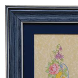 e38 EL İŞÇİLİĞİ ŞÜKUFE TABLO ( REPRODÜKSİYON ) 46 * 31 cm - 2710 - 2
