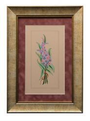 e38 EL İŞÇİLİĞİ ŞÜKUFE TEZHİP TABLO 49 * 34 cm - 1694 - e38