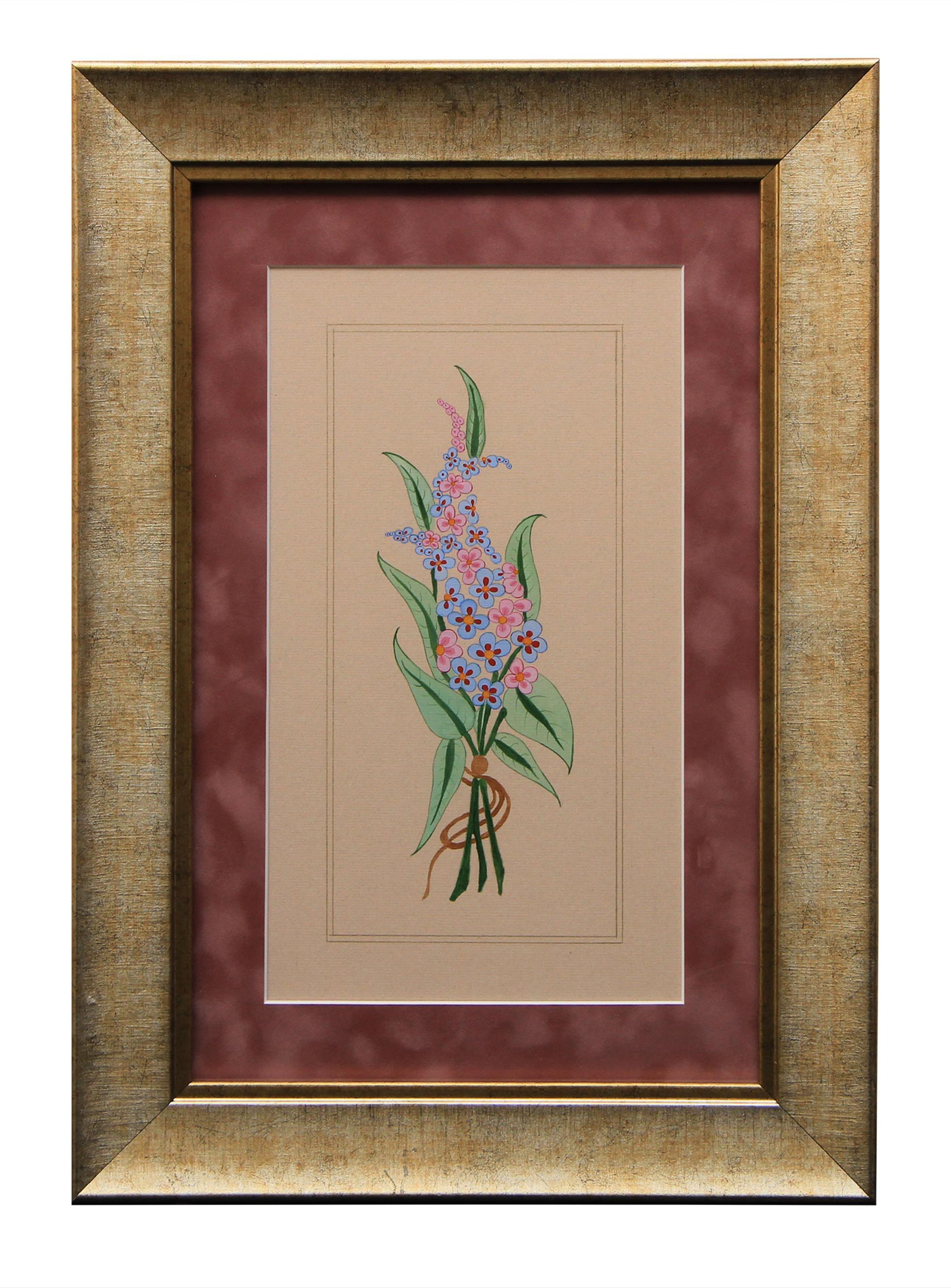 e38 EL İŞÇİLİĞİ ŞÜKUFE TEZHİP TABLO 49 * 34 cm - 1694