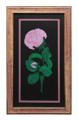 e38 EL İŞÇİLİĞİ ŞÜKUFE TEZHİP TABLO ( REPRODÜKSİYON ) 58*35 cm - 4745 - 1