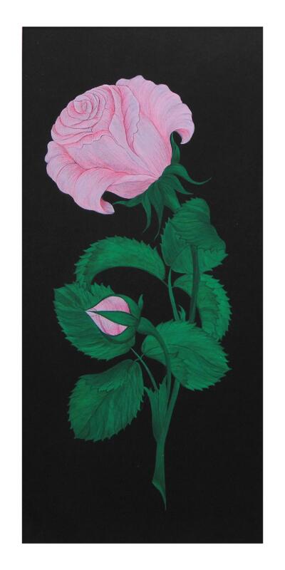 e38 EL İŞÇİLİĞİ ŞÜKUFE TEZHİP TABLO ( REPRODÜKSİYON ) 58*35 cm - 4745 - 2