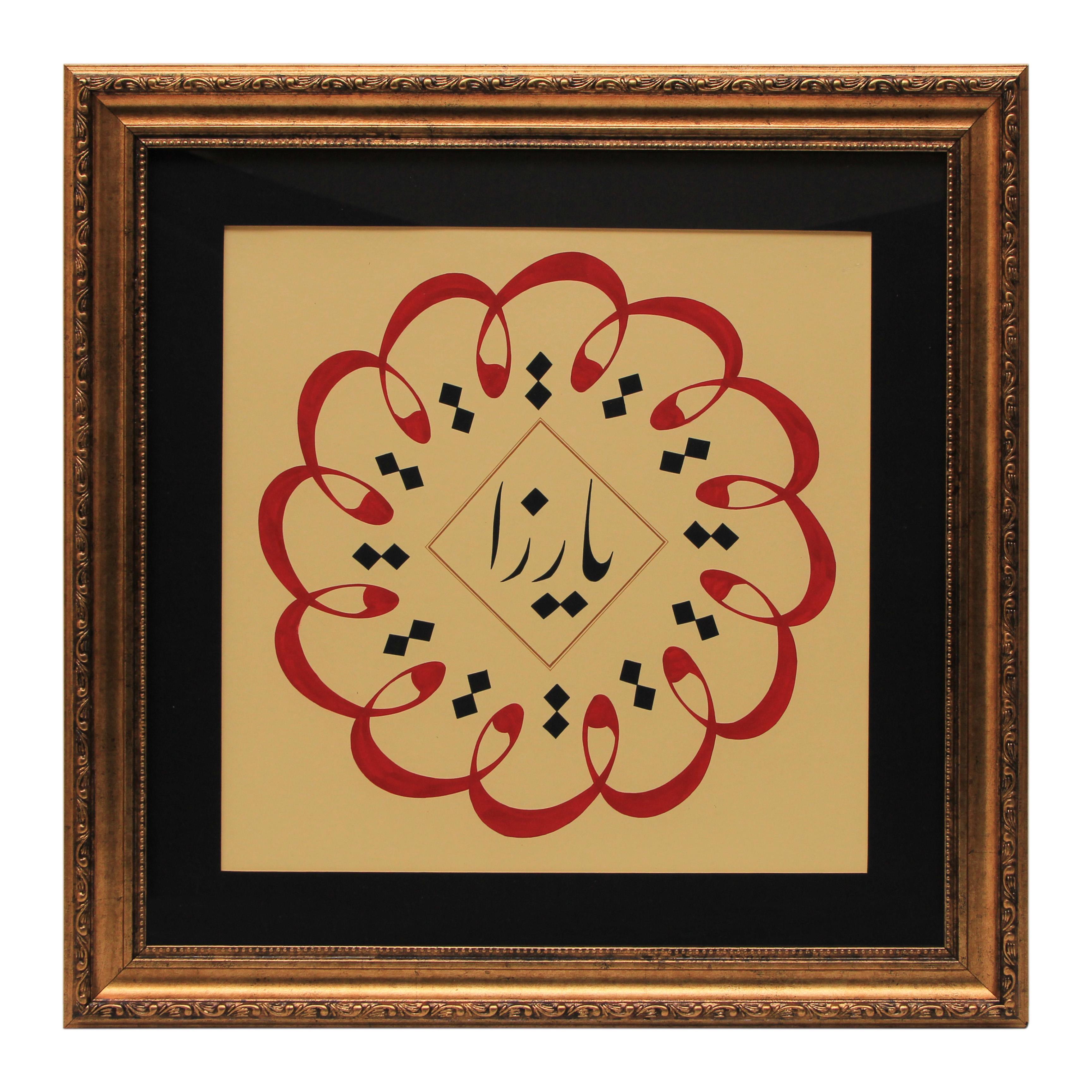 e38 EL İŞÇİLİĞİ TALİK YAZI HAT TABLO 56*56 cm - 4818