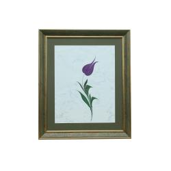 طاولة رخامية من خشب التوليب مصنوعة يدويًا e38، 50×43 سم - 6230 - 1