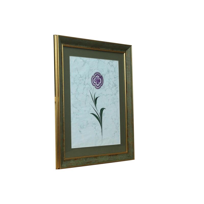طاولة رخامية من ورق البرسيم مصنوعة يدويًا e38، 50×43 سم - 6231 - 2