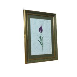 طاولة رخامية مصنوعة يدويًا من خشب التوليب e38، 50×43 سم - 6226 - 2
