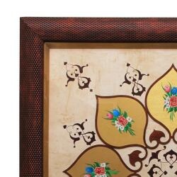 e38 EL İŞÇİLİĞİ TARAMA BUKETLİ KALEMİŞİ TABLO 98*98 cm - 4478 - 2