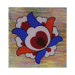 e38 EL İŞÇİLİĞİ TEZHİP BARDAK ALTLIK 10*10 cm - 5744 - e38