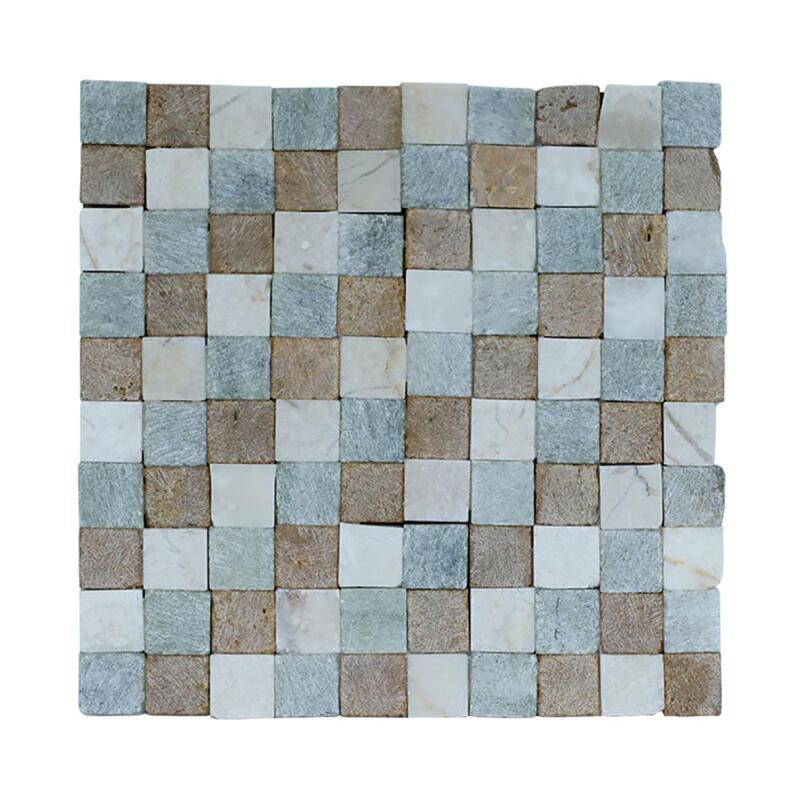 e38 EL İŞÇİLİĞİ MOZAİK BARDAK ALTLIK 10*10 cm - 5749 - 1