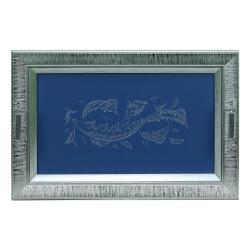 e38 EL İŞÇİLİĞİ TEZHİP BOYAMA TEPSİ 51*34 cm - 5839 - e38