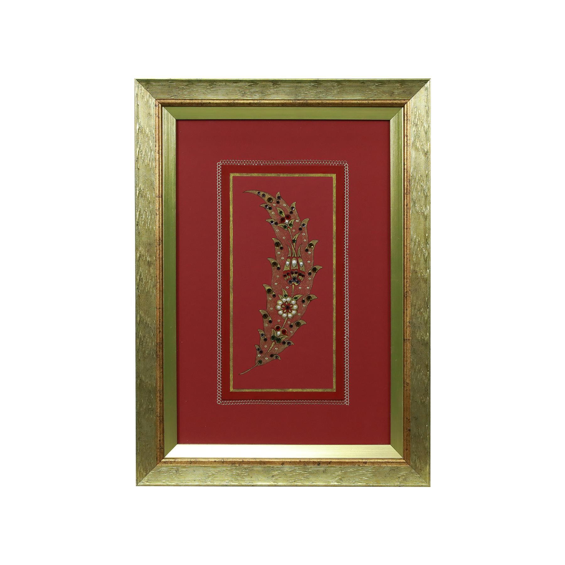 e38 EL İŞÇİLİĞİ TEZHİP TABLO 49*35 cm - 5590