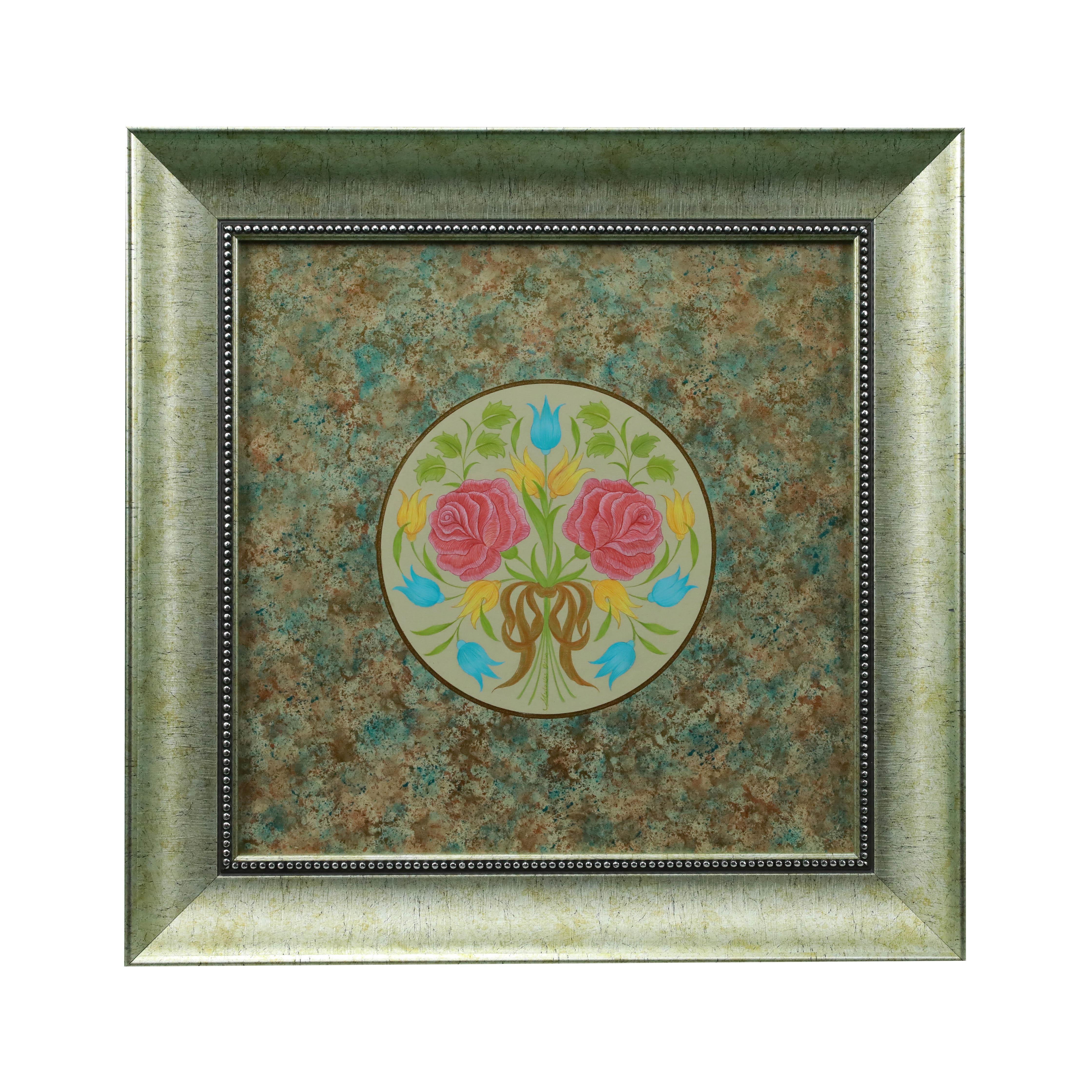 e38 EL İŞÇİLİĞİ TEZHİP TABLO 43*43 cm - 5591