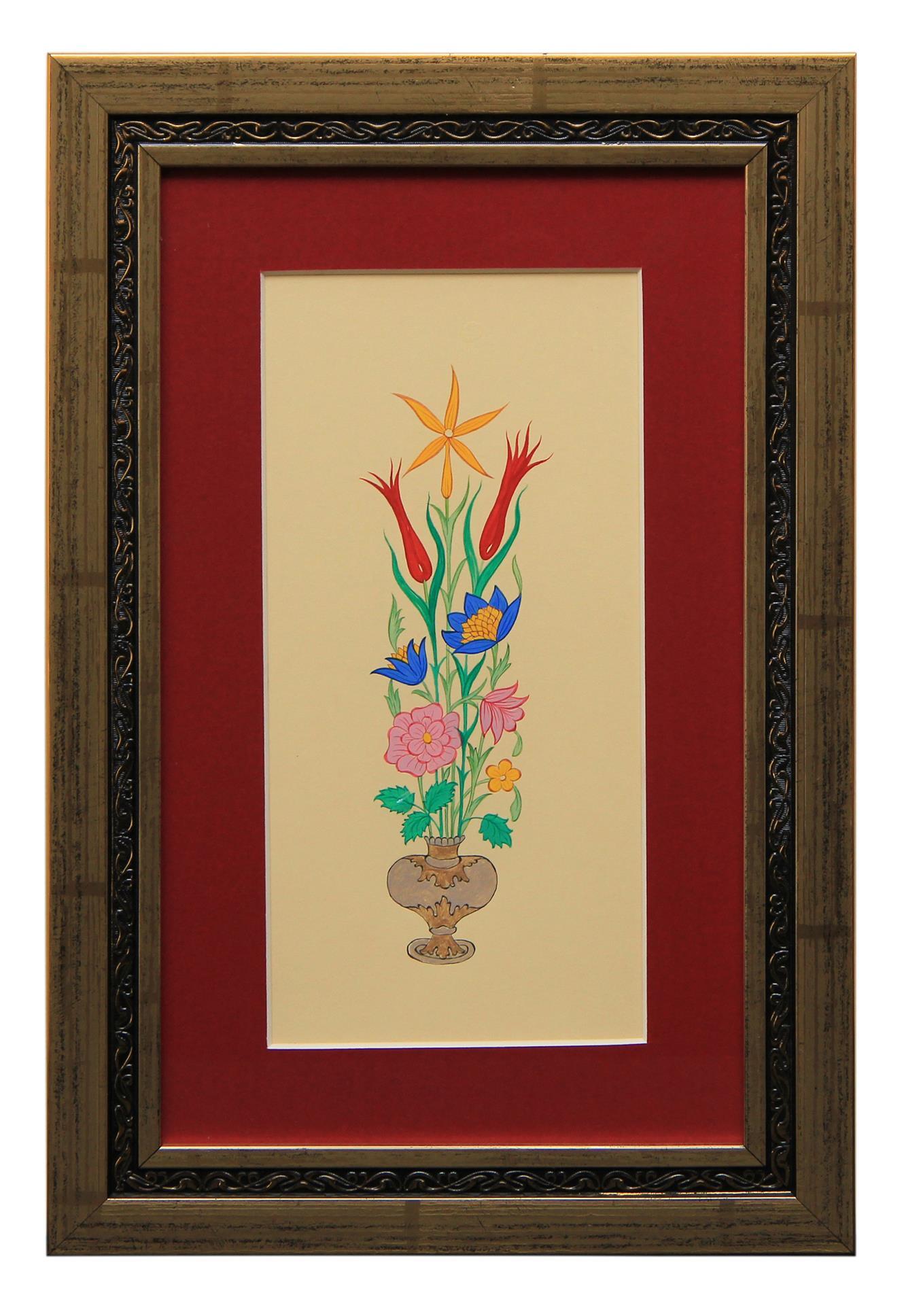 e38 EL İŞÇİLİĞİ VAZOLU BUKET 41*28 cm - 1795