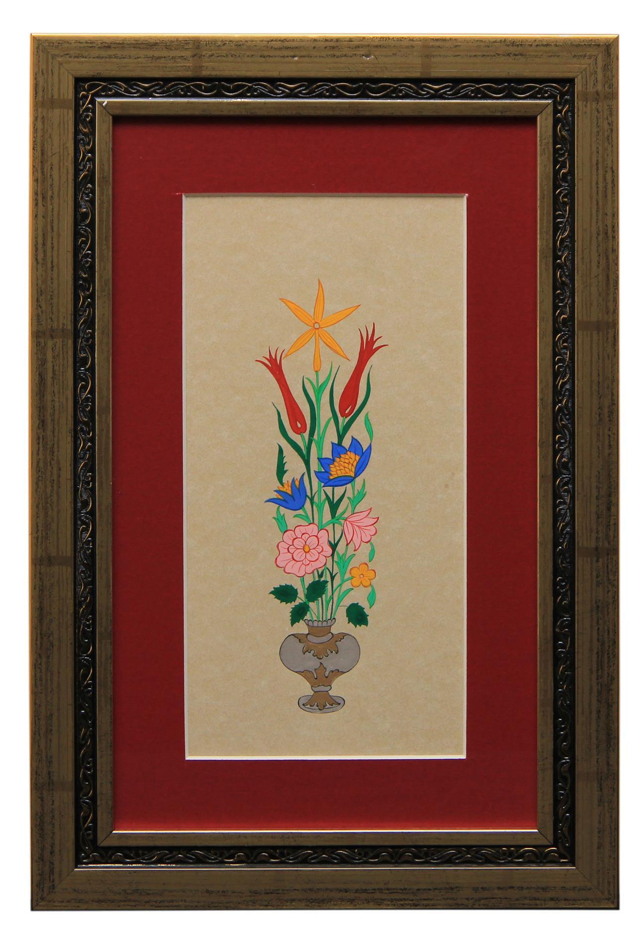 e38 EL İŞÇİLİĞİ VAZOLU BUKET 41*27 cm - 1798