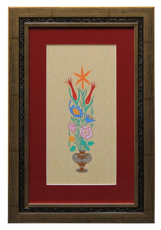 e38 EL İŞÇİLİĞİ VAZOLU BUKET 41*27 cm - 1812 - 1