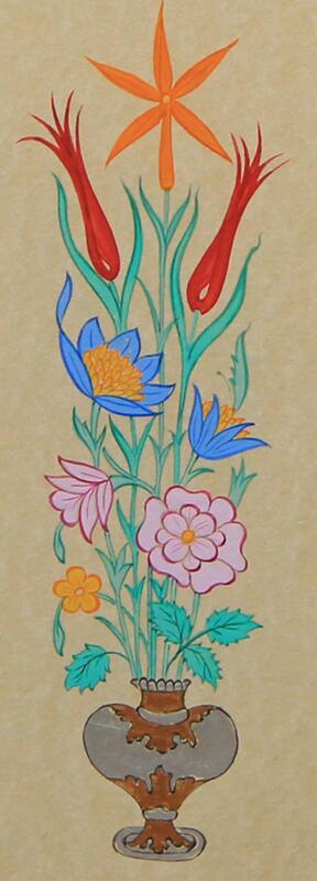 e38 EL İŞÇİLİĞİ VAZOLU BUKET 41*27 cm - 1812 - 2