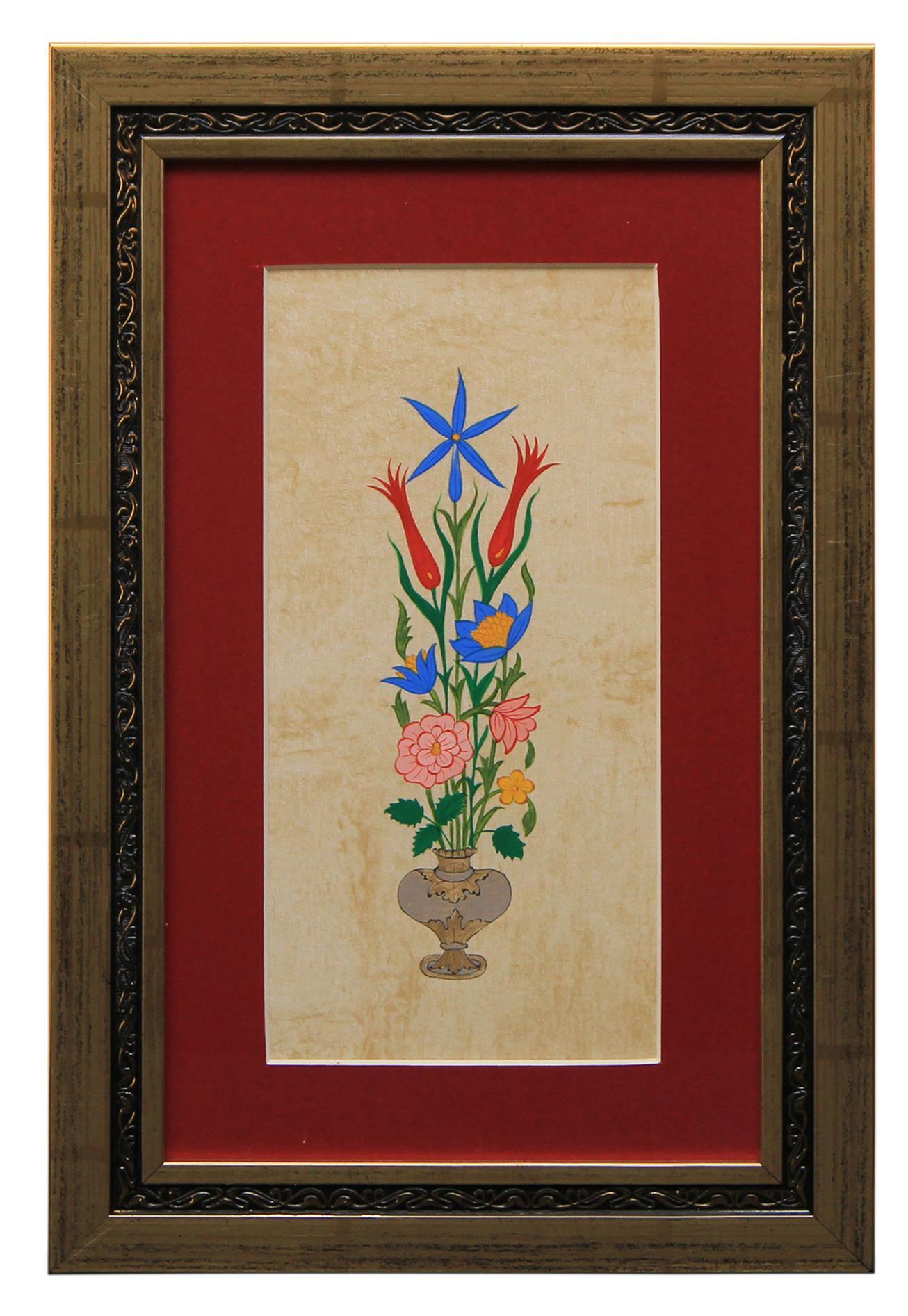 e38 EL İŞÇİLİĞİ VAZOLU BUKET 41*27 cm - 1816