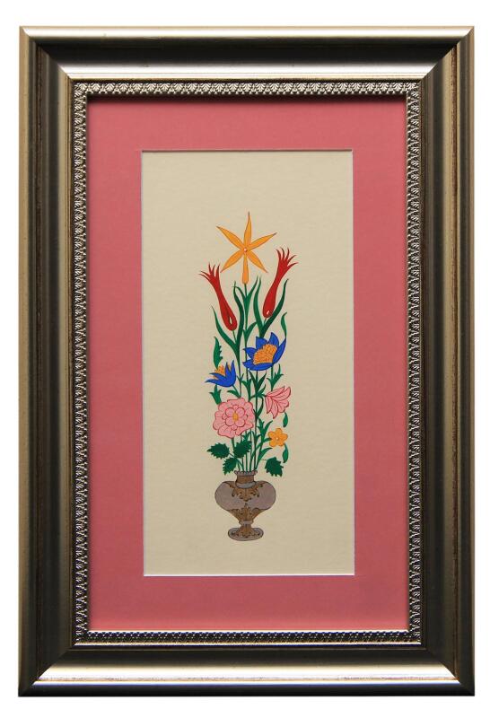 e38 EL İŞÇİLİĞİ VAZOLU BUKET 41*28 cm - 1793 - 1