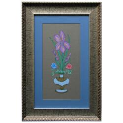 e38 EL İŞÇİLİĞİ VAZOLU ŞÜKÛFE TABLO 52 * 35 cm - 1339 - e38